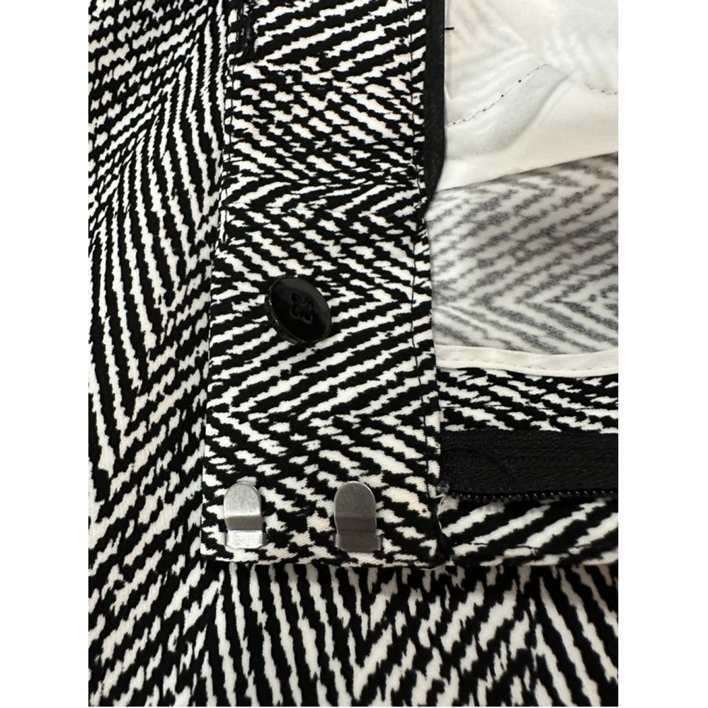 White House Black Market Wide Leg Herringbone Trousers Pants Women 12R - Picture 10 of 12